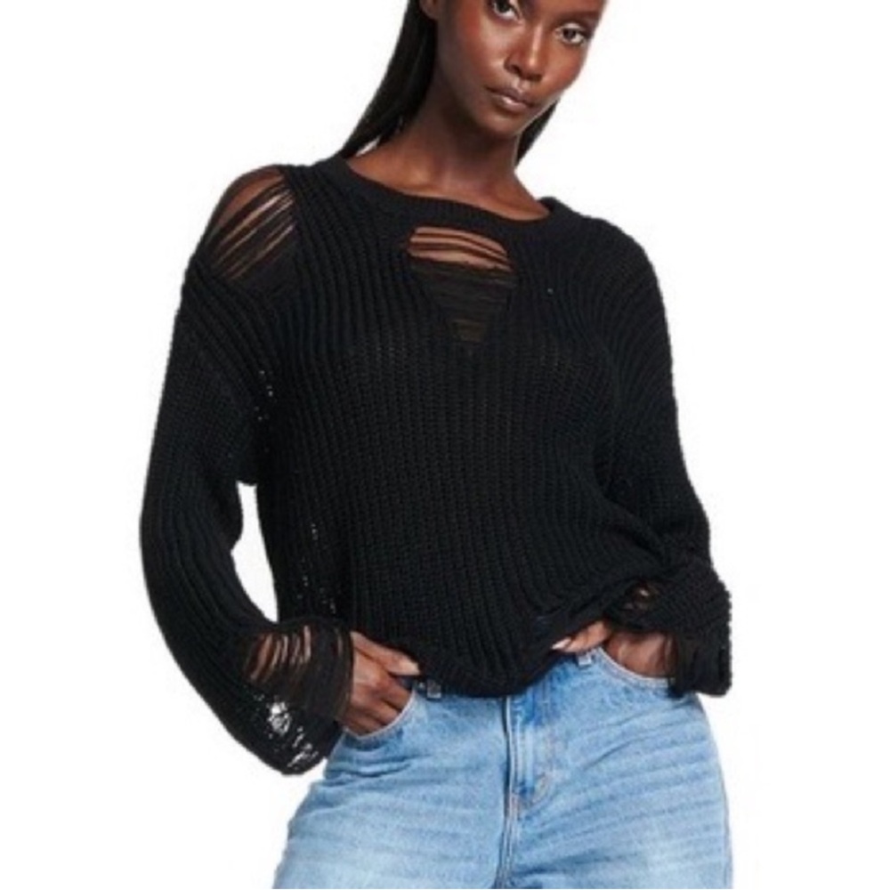 Discontinued I.AM.GIA distressed sweater.